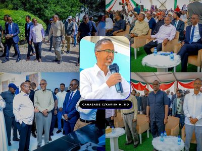 Maareeyaha wakaaladda Biyuhu waxa uu fuliyey Siddeed kamid ah Tobanka halbeeg ee lagu cabbirro maamulka iyo maaraynta Biyaha..”Ganacsade CabdikariimMaxamed Iid